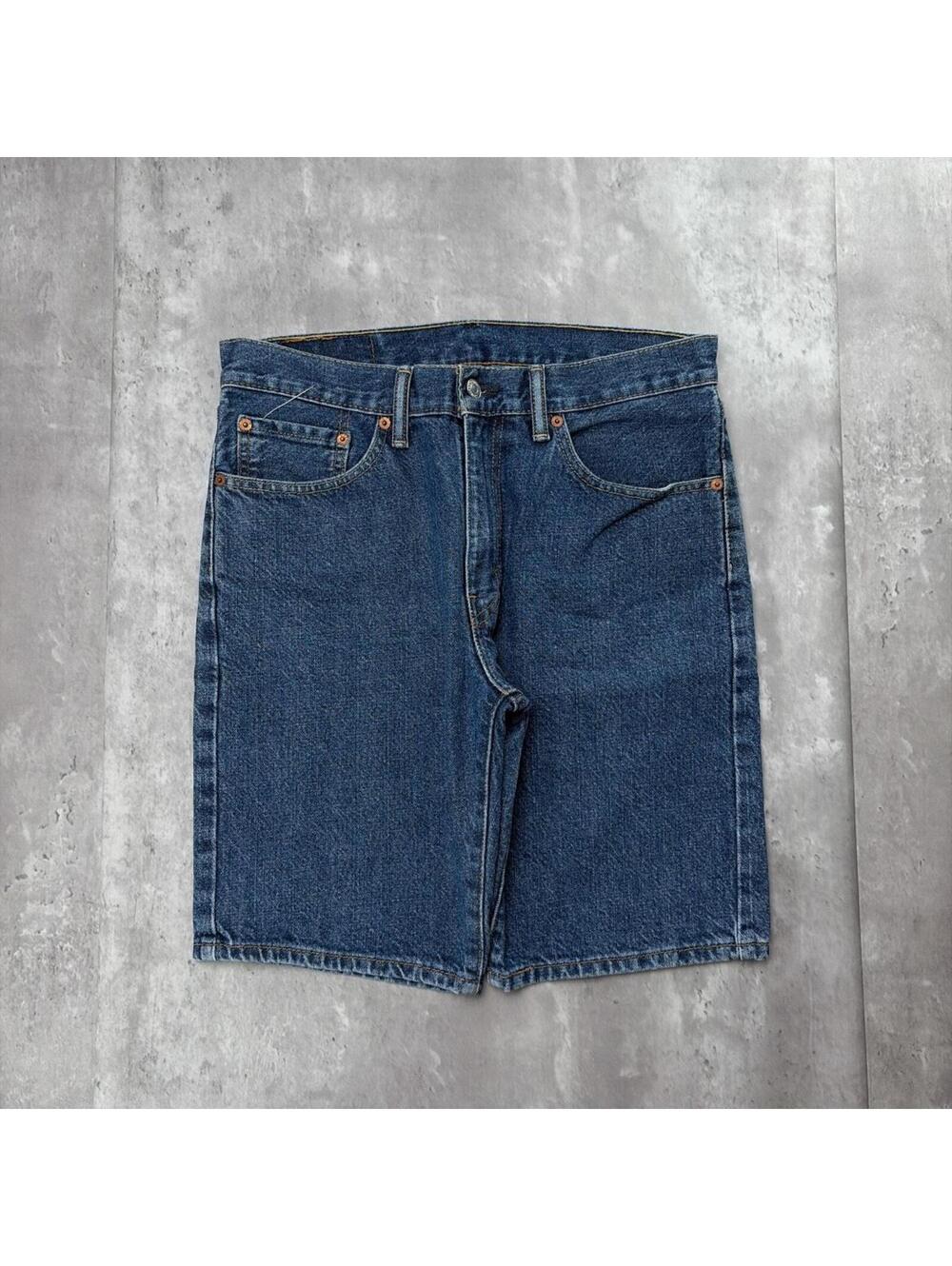 Y2K Blue Levi’s 505 Grunge Skater Denim Jorts - Picture 2 of 8